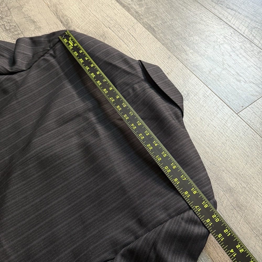 Ermenegildo Zegna Traveler Blazer Men 42R 100% Wool Striped Jacket Made In Italy - Picture 13 of 14